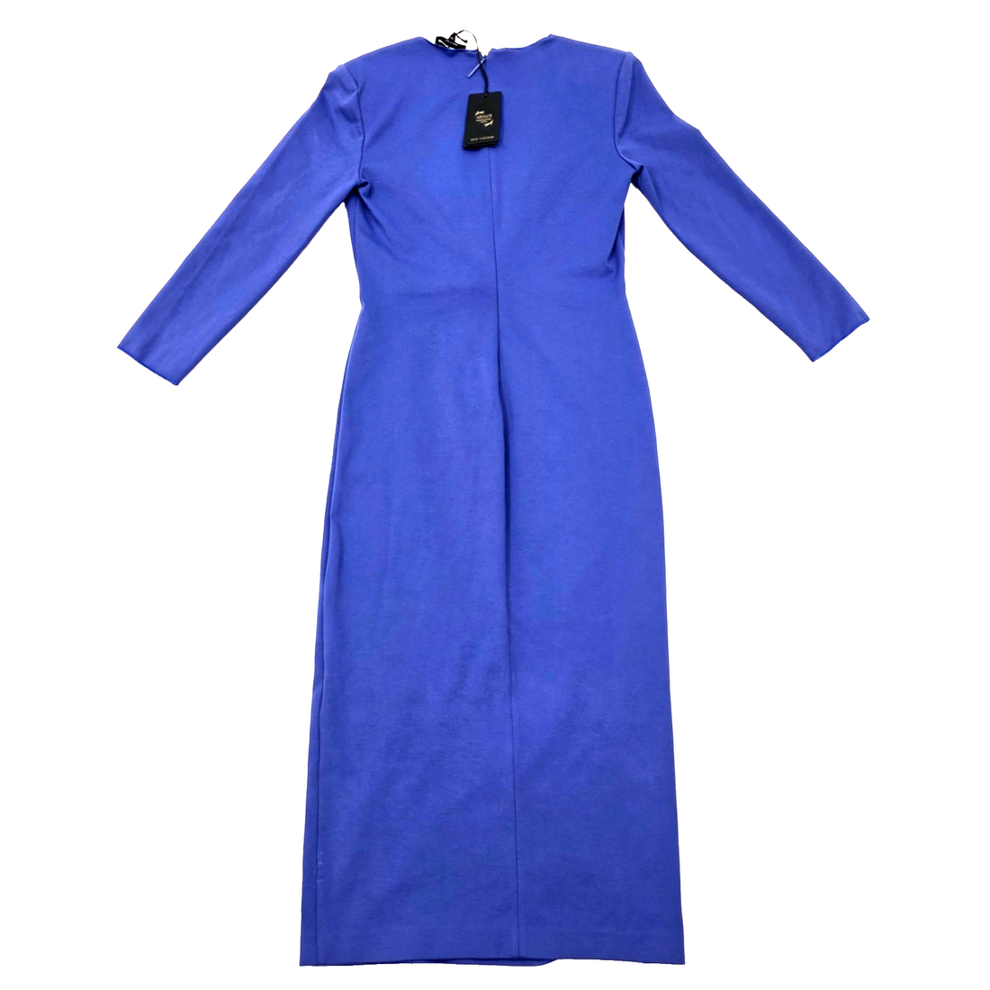 Giorgio Armani Draped Shoulder Jersey Midi Purple Dress Eu 40 (M) Bnwt