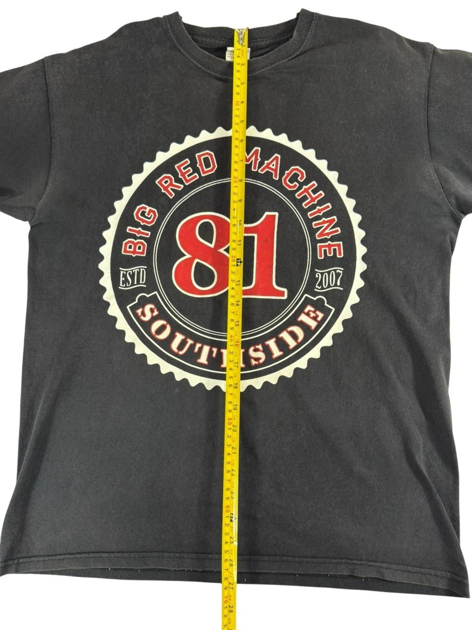 Fruit of the Loom Graphic T-Shirt Men's Size L Black Support Southside Print