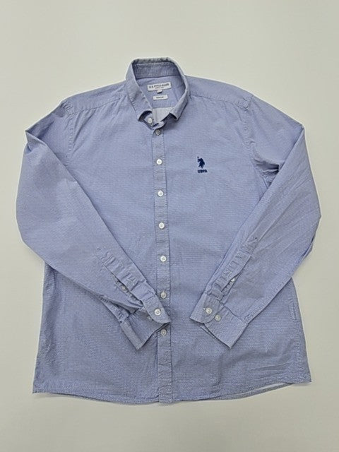 U.S. Polo Assn Men Blue Polo Shirt product image 3