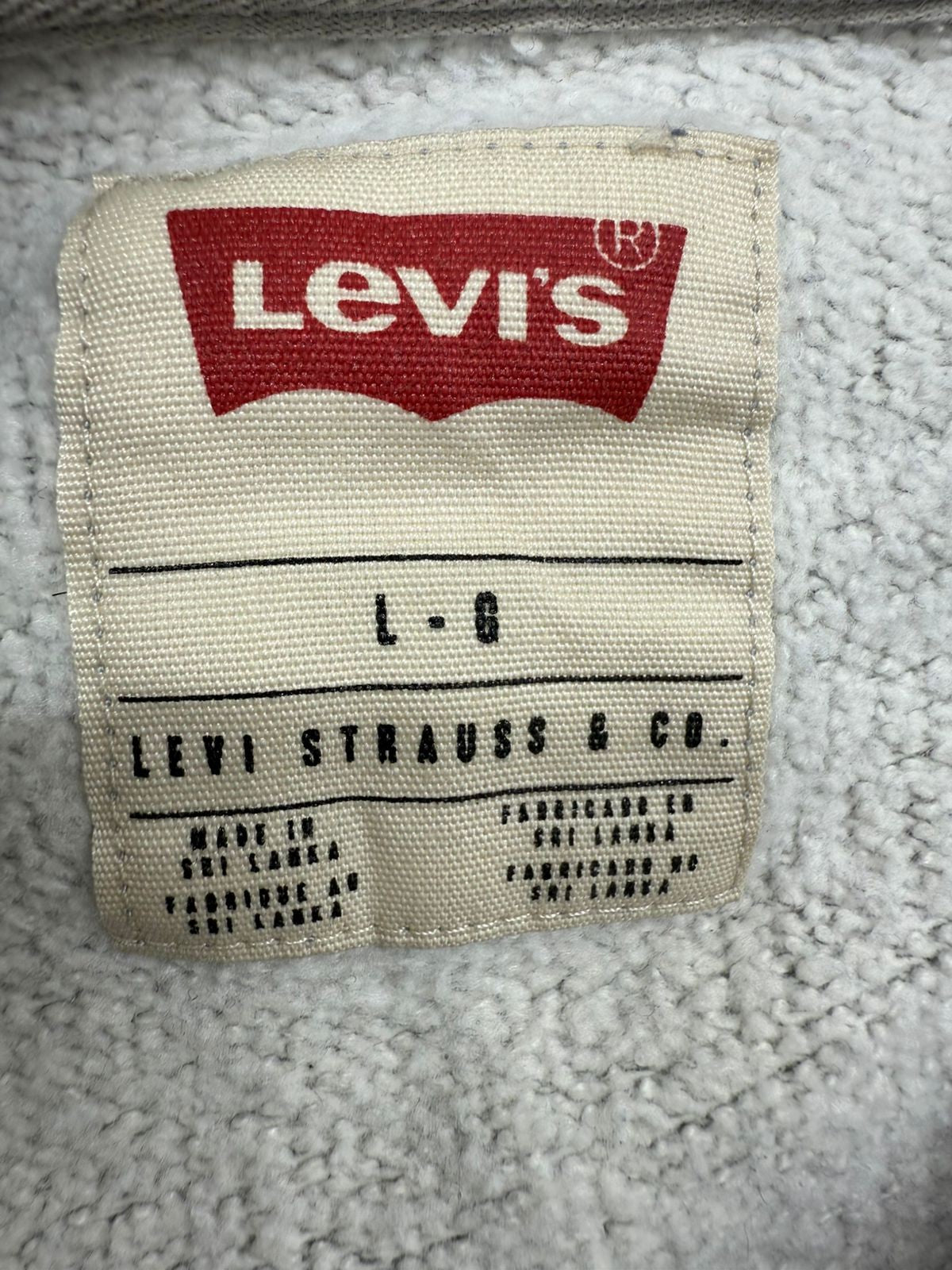 Levi's Gray Mockneck Fleece Sweatshirt Size L
