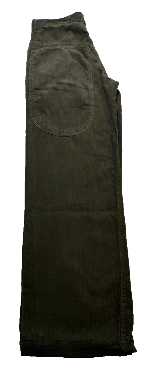 Lobel Cartoon Embroidery Wide Leg High Rise Corduroy Pants Size 38 | Unisex
