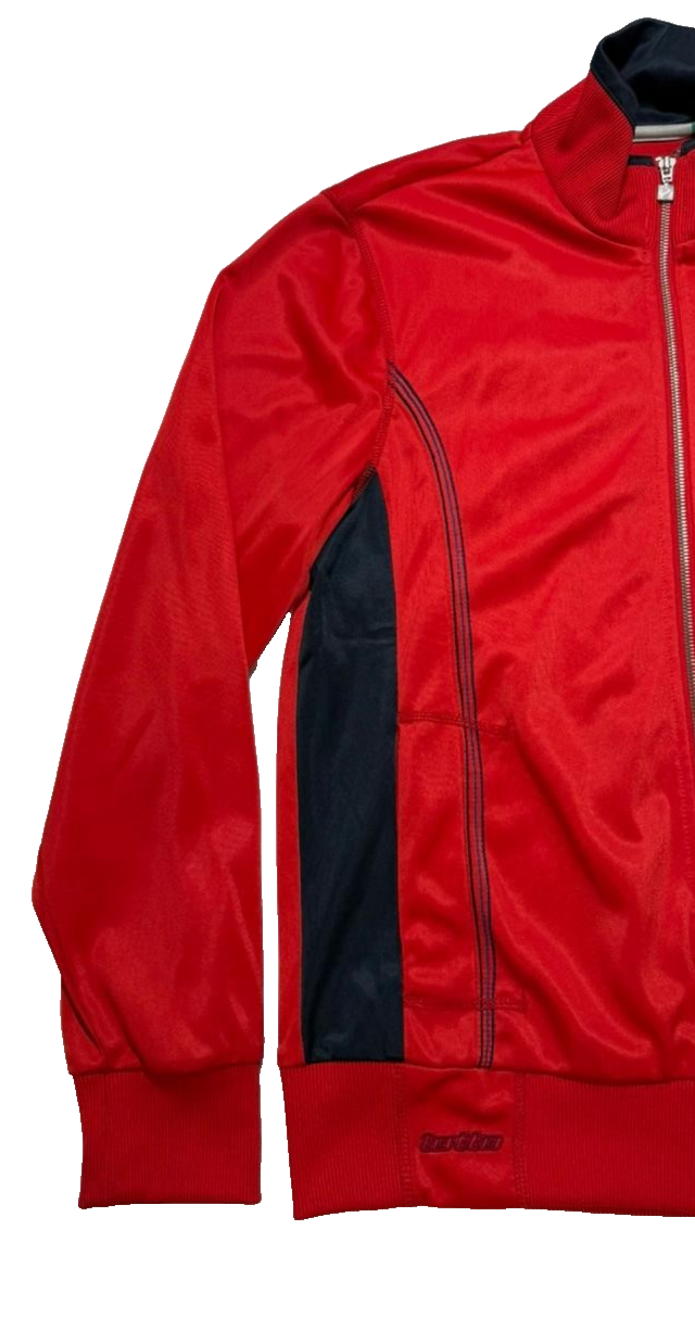 Lotto Red Track Jacket Men's Full Zip Retro Sportswear Size M