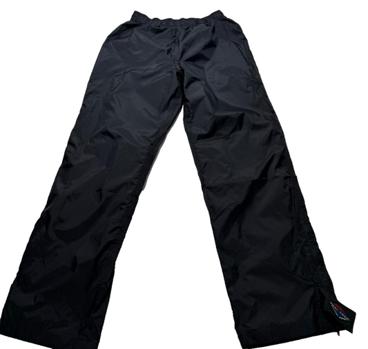 Columbia Men's Black Rebel Roamer Rain Pants Size L Made In Malaysia