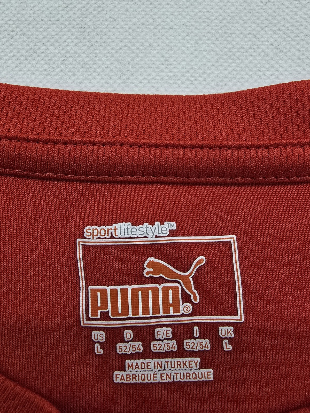 Puma Men's Red Kiel Lauf Short Sleeve Crewneck T-Shirt Size L
