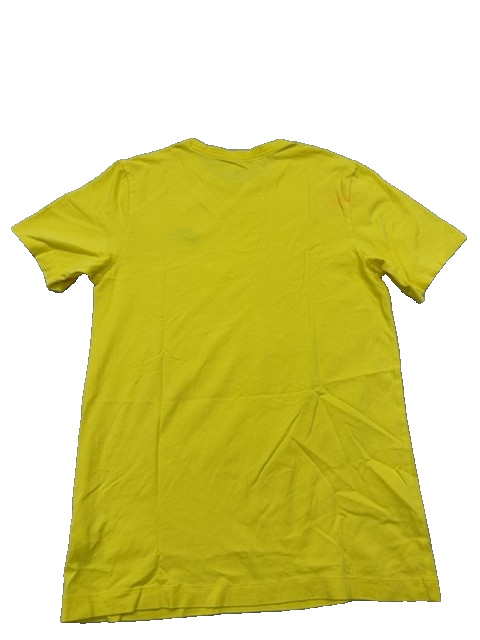 Nike Men's Yellow Short Sleeve T-Shirt Size S Cotton Crew Neck