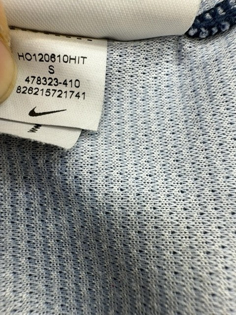 Nike Unisex Blue Dri-FIT Short Sleeve Jersey Crewneck S