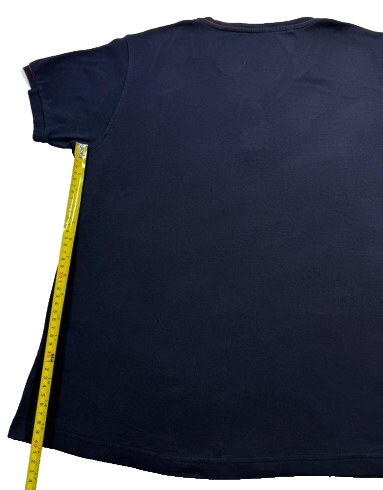 Tommy Hilfiger Men's Navy Blue Shirt, Size XL, Button Casual Short Sleeve