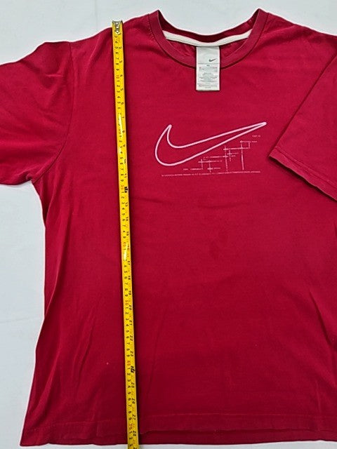 Nike Men's Red XXL Cotton Short Sleeve Crewneck T-Shirt