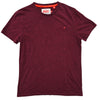 Superdry Men's Burgundy T-Shirt L Crew Neck Short Sleeve Vintage Logo