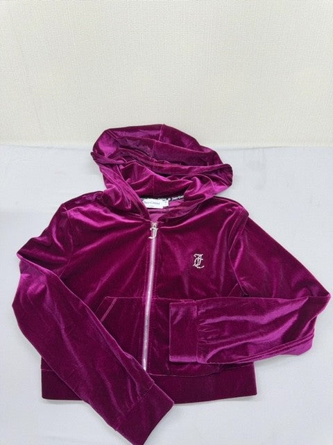 Juicy Couture Unisex Purple Hoodie – Size L, Long Sleeve