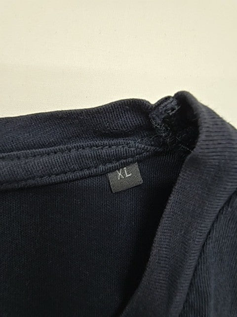 Jack & Jones Men Navy Logo Graphic T-Shirt Crew Neck Size XL Regular Fit