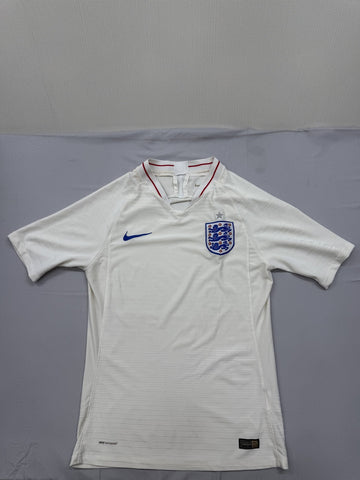 Nike England Soccer Jersey White S Dri-FIT Short Sleeve