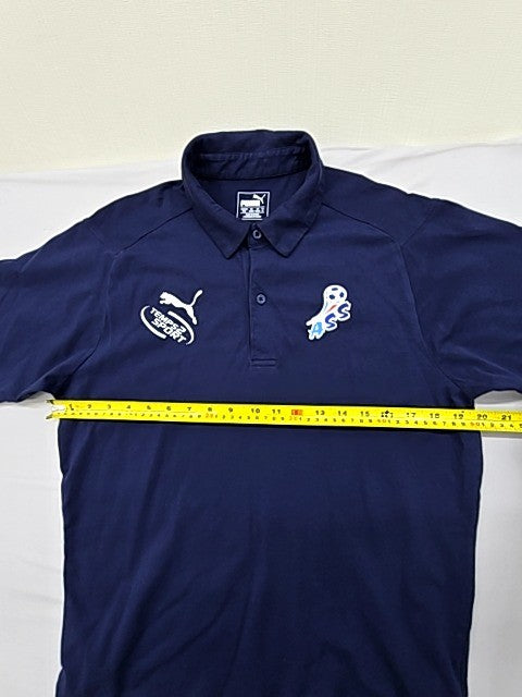 Puma Men's Navy Blue Polo Shirt M 4-Way Stretch UV 655310-06