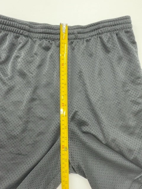 Athletic Boys Gray Elastic Waist Sports Shorts Size S Pockets Regular