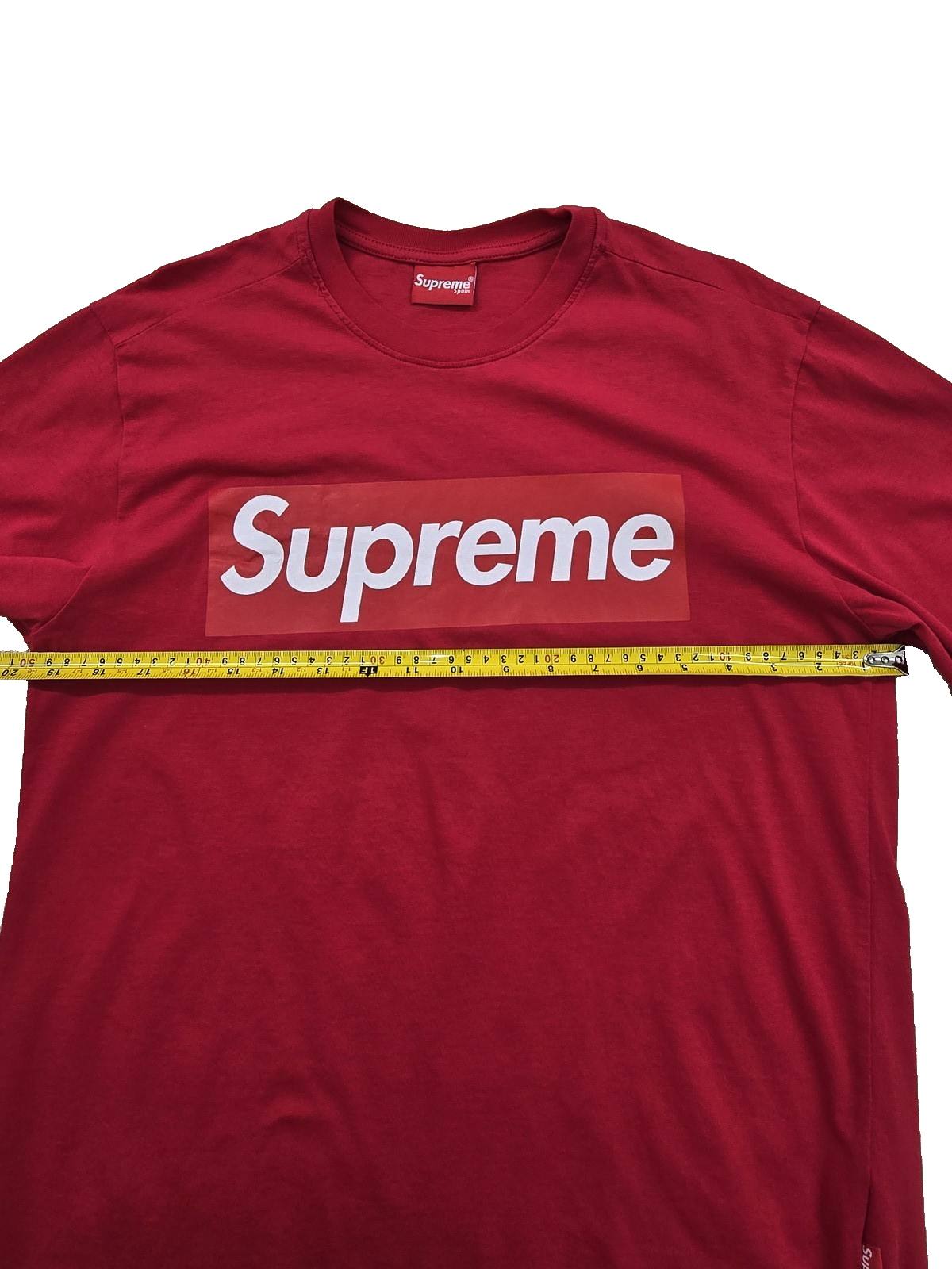 Supreme Box Logo Red T-Shirt M Short Sleeve 100% Cotton