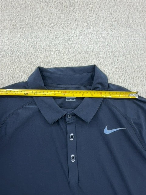 Nike Men's Grey Dri-FIT Golf Polo Shirt XL Short Sleeve