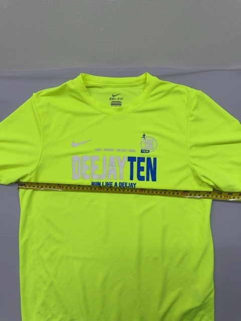 Nike Men's Lime Green Dri-FIT Running T-Shirt S