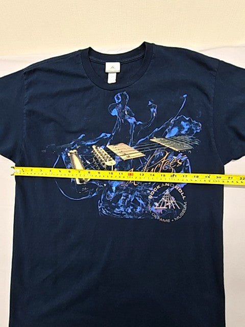 Alstyle Men's Navy Rock And Roll Hall Of Fame T-Shirt Size L Cotton