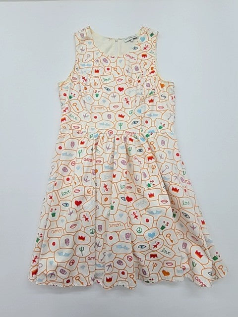 Isabela Capeto Women's Cream Whimsical Print Dress EU 42
