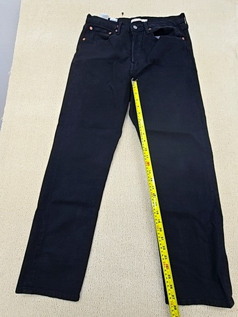 Levi's Premium Unisex Black Jeans Size M 30x28 Button Fly