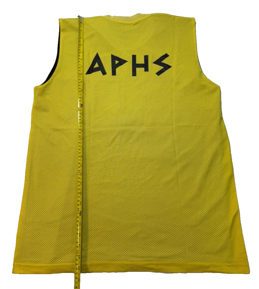 Adidas Aris Aphs Yellow Training Sleeveless Jersey Size M