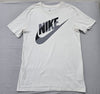 Nike Men's White T-Shirt – Size S, Short Sleeve, Crew Neck – Ref 9CD76