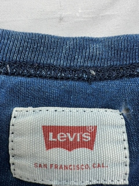 Levi's Men's Short Sleeve Blue Pocket T-Shirt Medium Cotton
