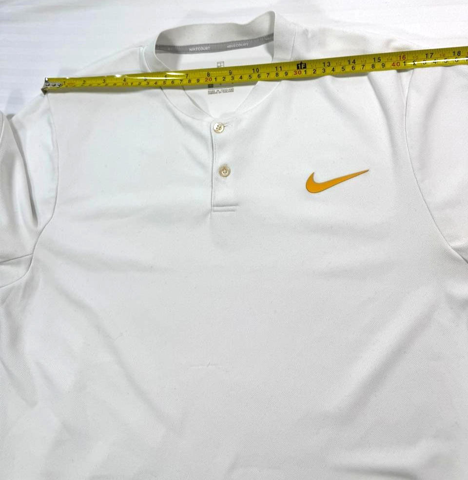 Nike Court Advantage Solid Polo Men White - Size L