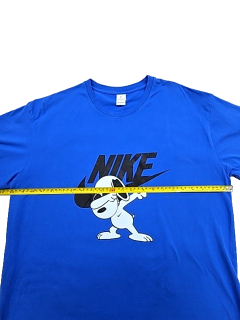 Nike Snoopy Peanuts Blue T-Shirt 2XL Short Sleeve Embroidered