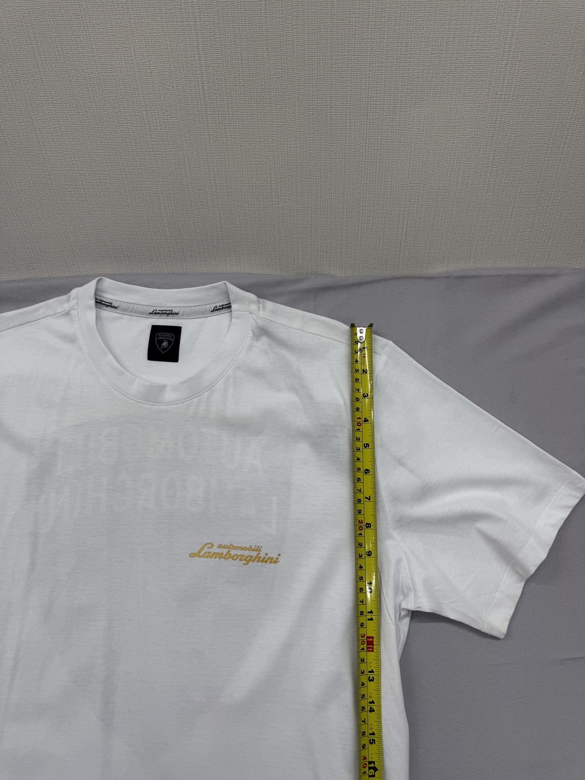 Lamborghini Men's White XXL Short Sleeve Crew Neck T-Shirt