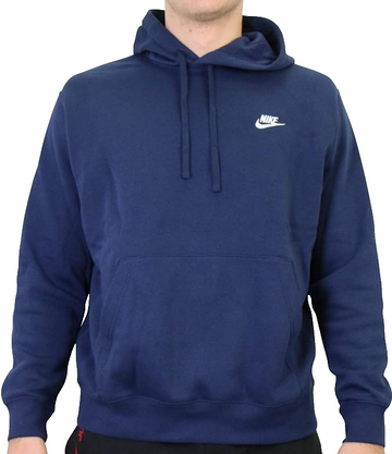 Nike Navy Blue Pullover Hoodie Men's Size Small Fleece Sweatshirt