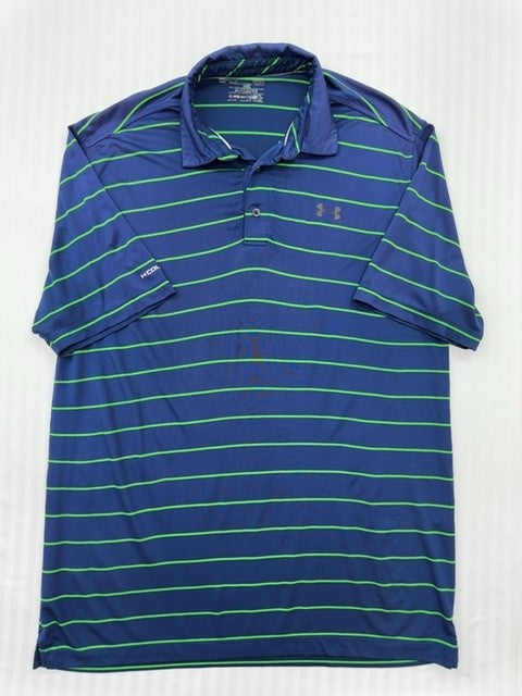 Under Armour Men Blue Polo Shirt size 2XL product image 1
