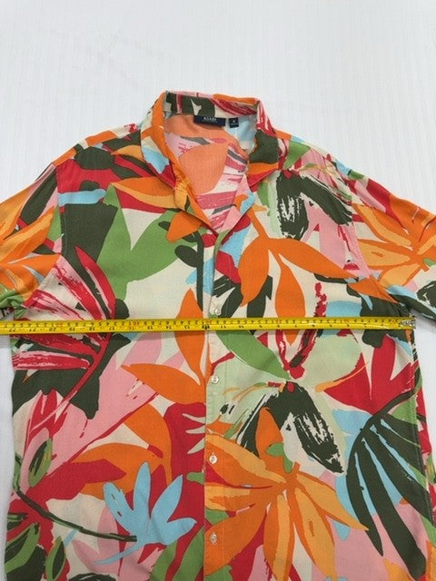Kiabi Men's Multicolor Floral Tropical Shirt Size M