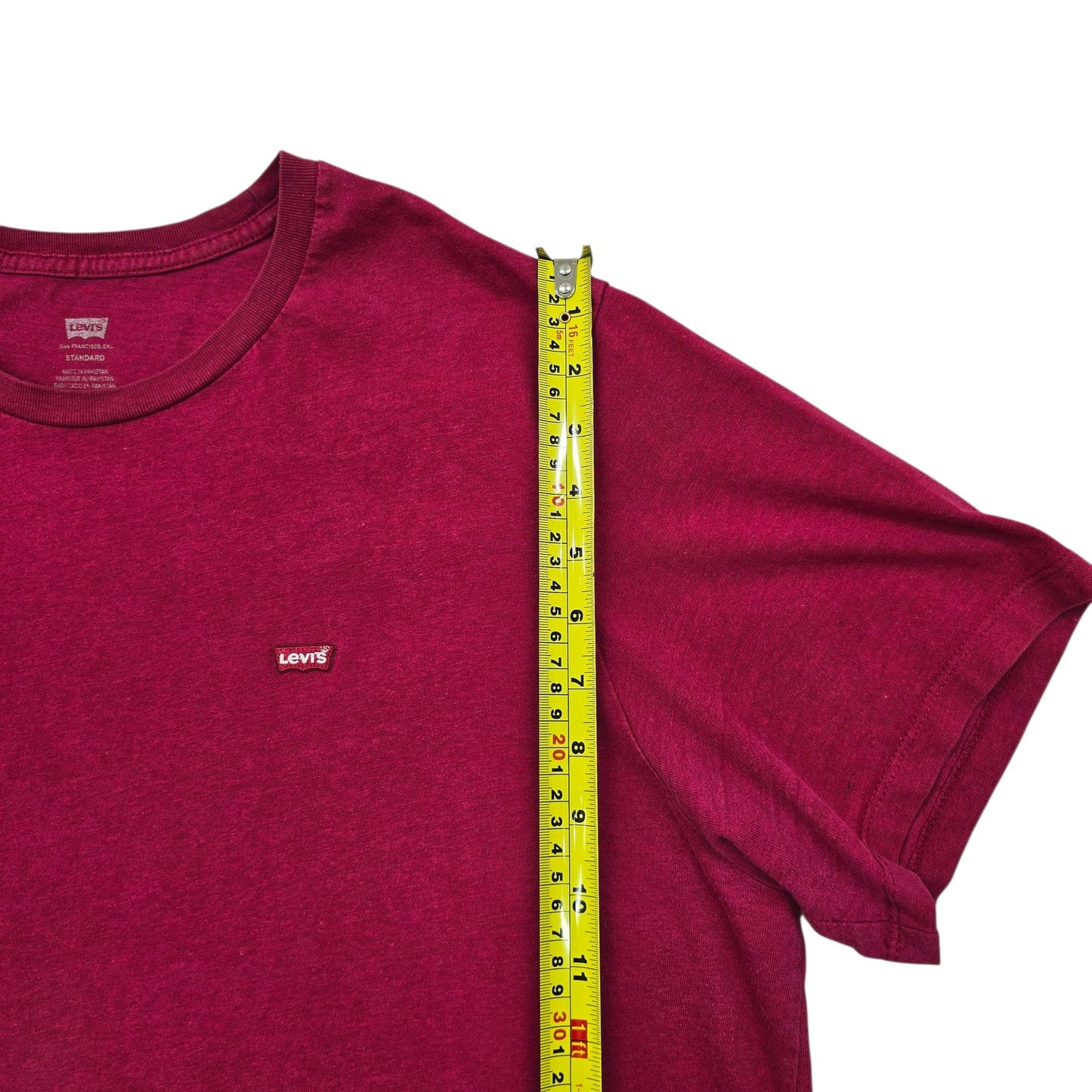 Levi's Men's Maroon Crew Neck T-Shirt Size XL