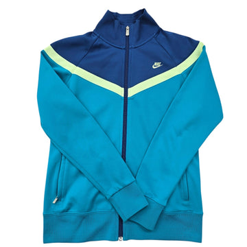 Nike Girls Color-Block Track Jacket Blue/Teal/Lime Size L