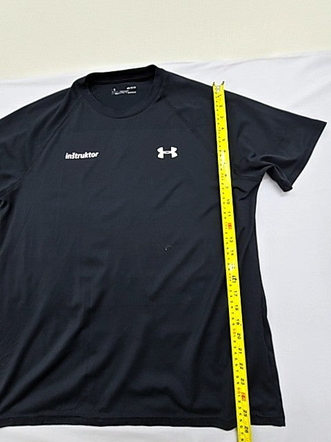 Under Armour Men's Black HeatGear Graphic T-Shirt Size M Crew Neck