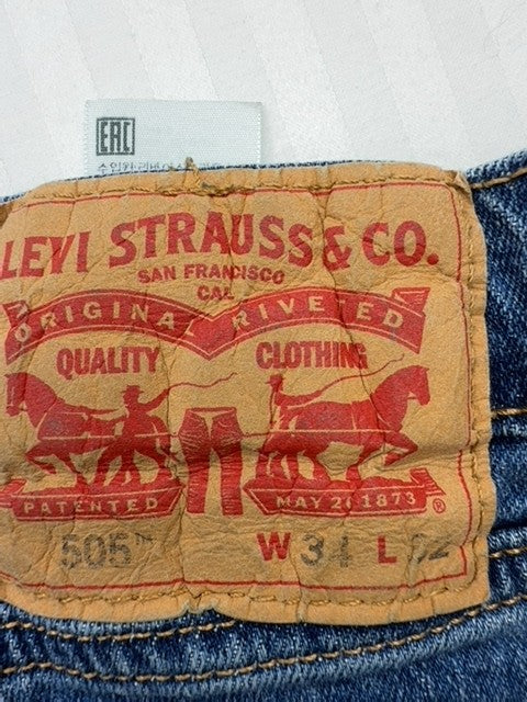 Levi's Men's Blue 506 Comfort Straight Jeans W34 L37