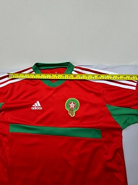 Adidas Men's Red Crewneck Jersey XL Short Sleeve Polyester