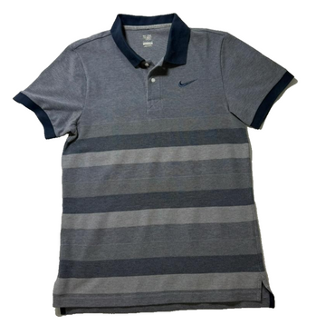 Nike The Athletic Depr Stripe Collar Cotton T-Shirt | Size: S