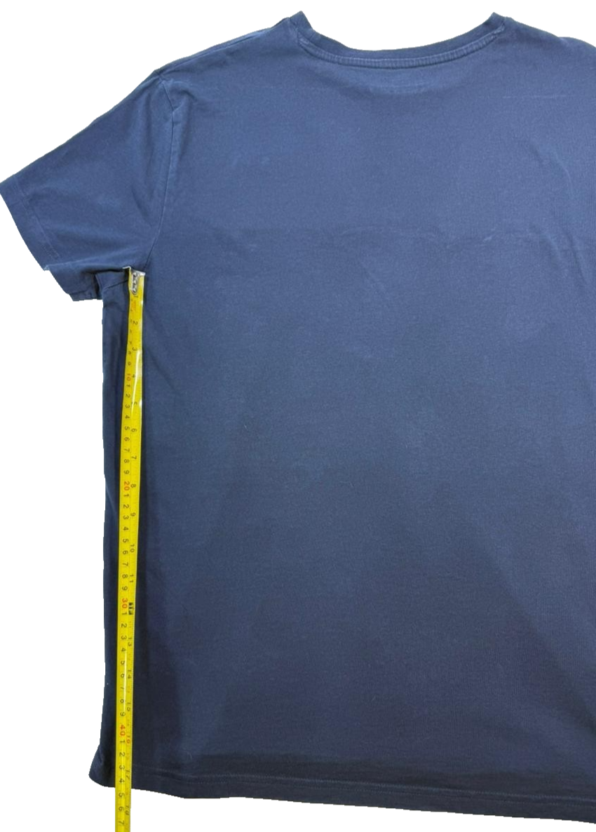 Kappa Men's Navy Blue Camo Panel Graphic Logo Performance T-Shirt Size XL