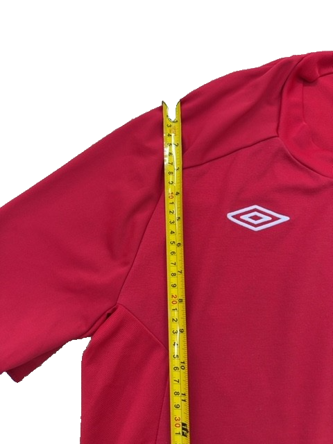 Umbro Men's Red England Football Jersey Size 44 EU Vintage