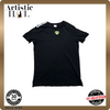 Kappa Men's Black T-Shirt – Size L, Logo, Crew Neck