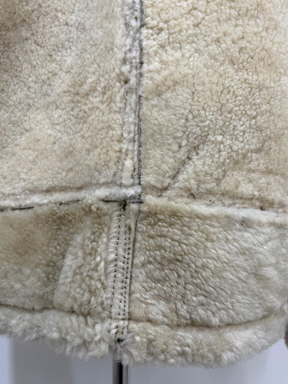 Men's Italian Sheepskin Leather Bomber Jacket Black Premium Soft Fur Asian Size L
