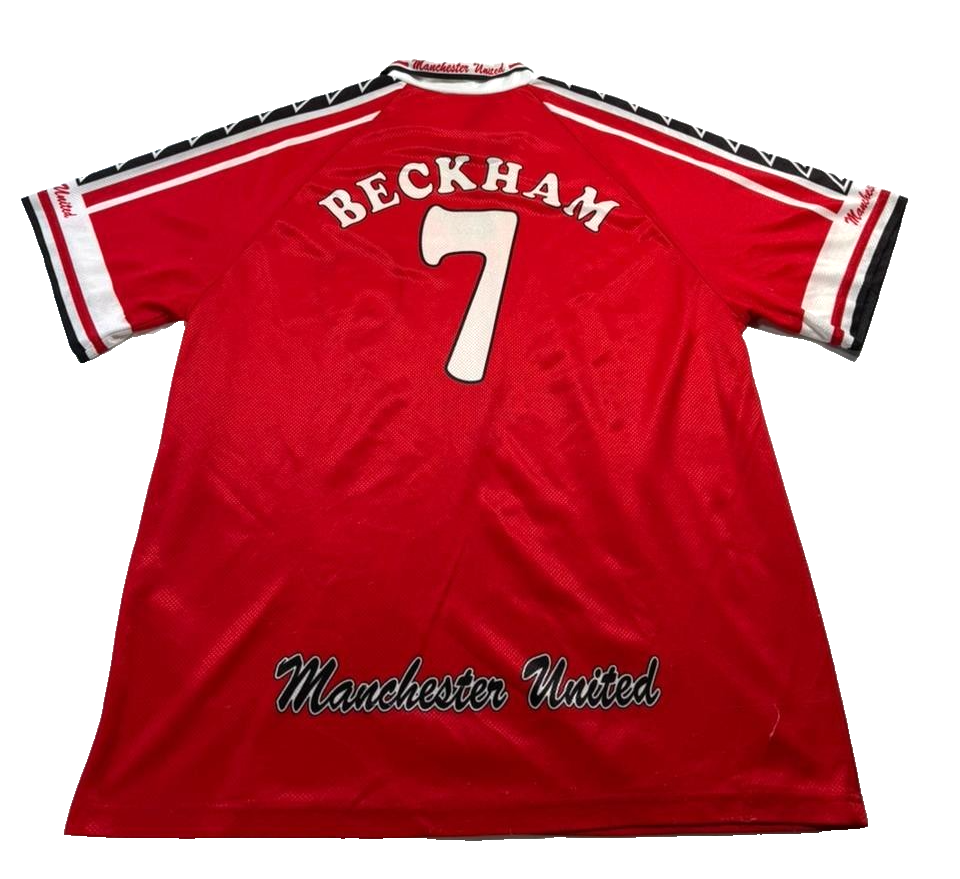 Vintage Manchester United 1998-2000 Red Home Football Shirt - Size L