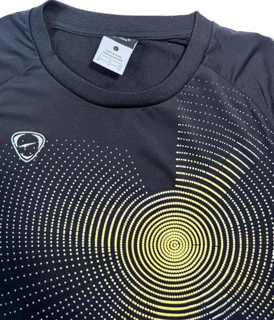 Adidas Formotion Men's Black Grey Training T-Shirt Yellow Graphic Size L