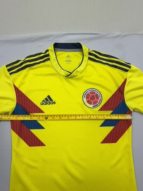 Adidas Colombia National Team Yellow Jersey S Climacool Short Sleeve