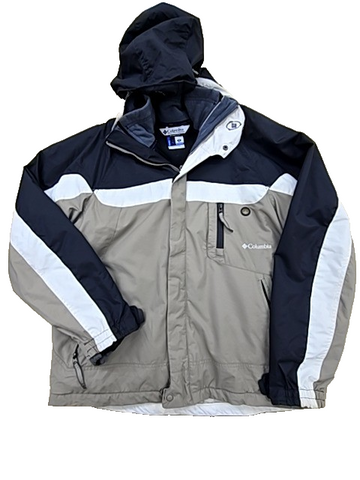 Columbia Men's Grey/Navy 3-in-1 Interchange Jacket M