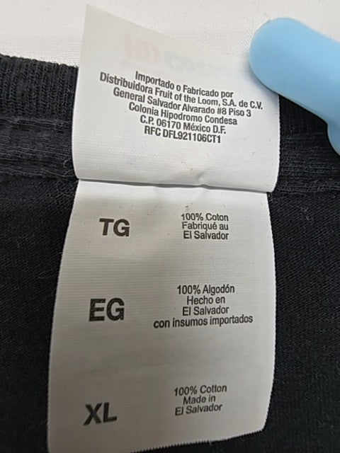 Fruit of the Loom Men Black T-Shirt size XL product image 5
