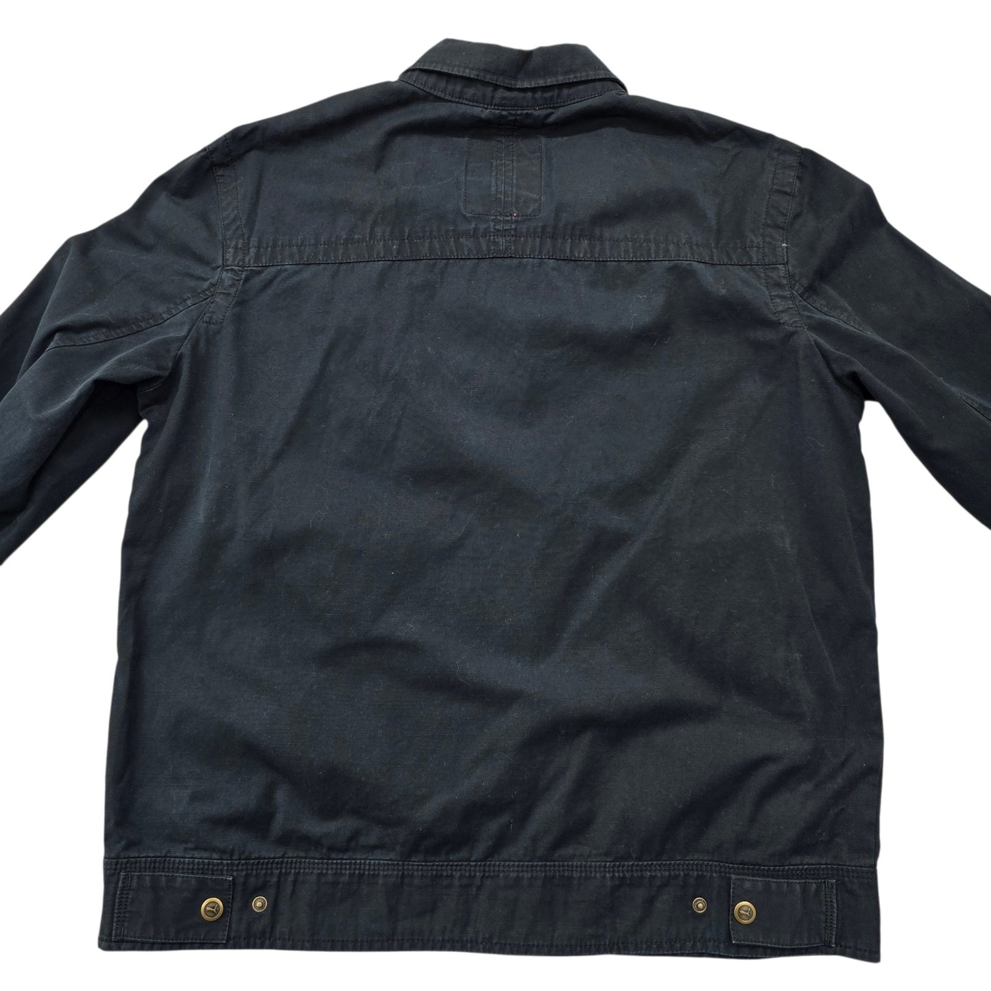 PUMA Men's Black Bomber Jacket Size L Relaxed Fit