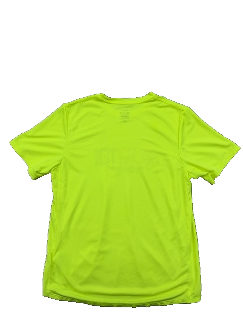 Nike Men's Lime Green Dri-FIT Running T-Shirt S
